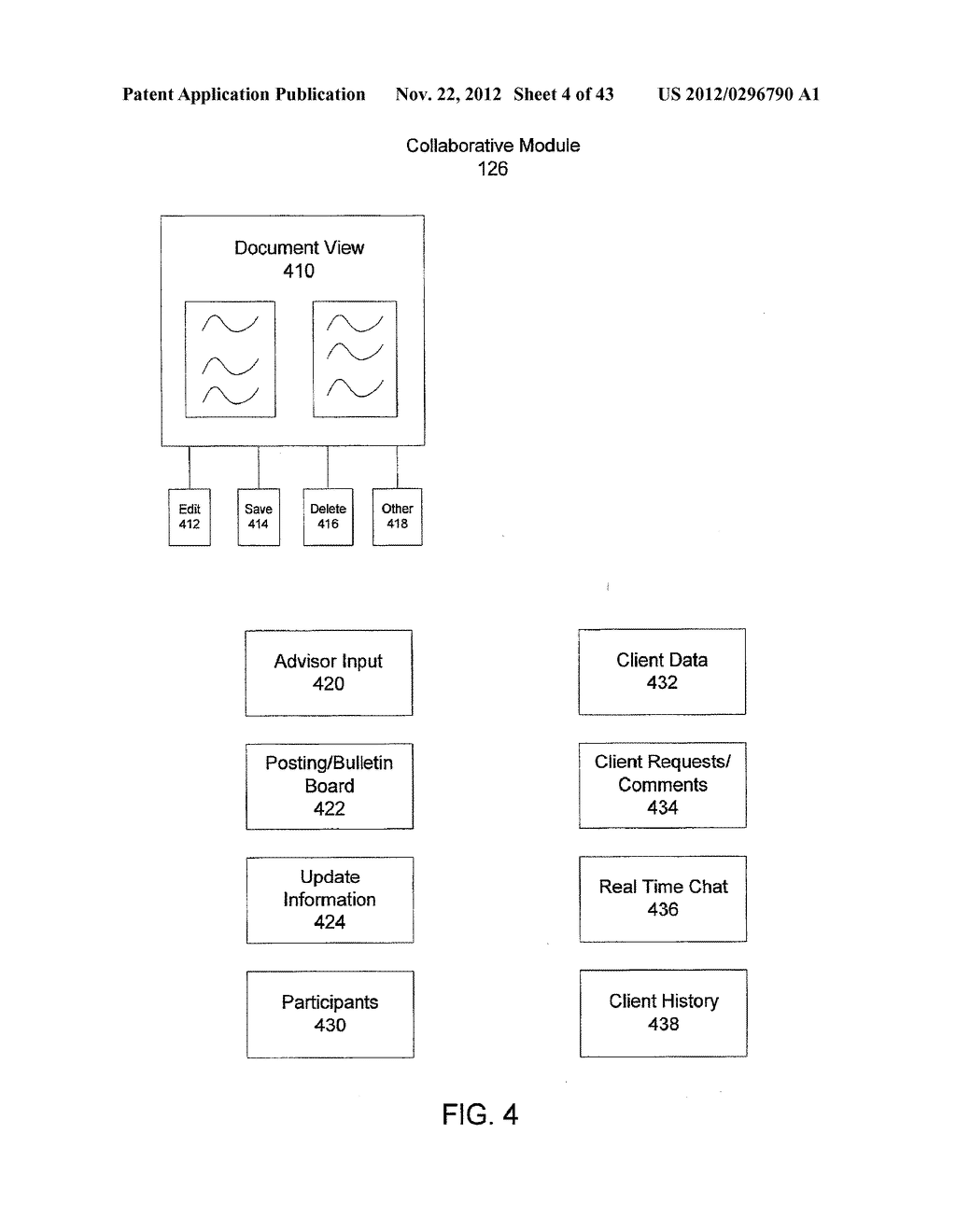 METHOD AND SYSTEM FOR ENABLING COLLABORATION BETWEEN ADVISORS AND CLIENTS - diagram, schematic, and image 05