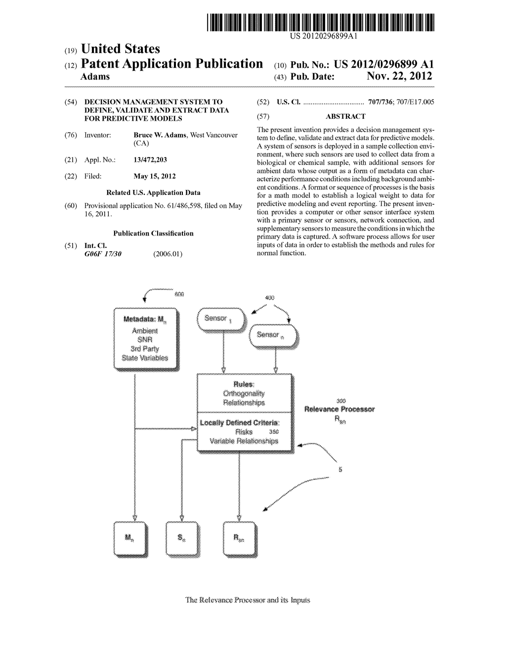 Decision Management System to Define, Validate and Extract Data for     Predictive Models - diagram, schematic, and image 01