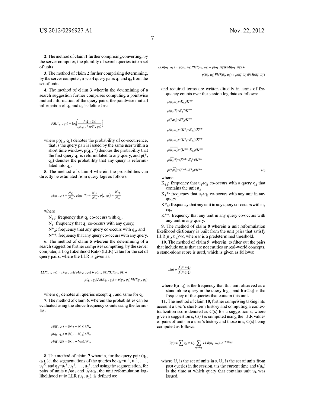 SYSTEM AND METHOD FOR CONTEXTUALIZING QUERY INSTRUCTIONS USING USER'S     RECENT SEARCH HISTORY - diagram, schematic, and image 11