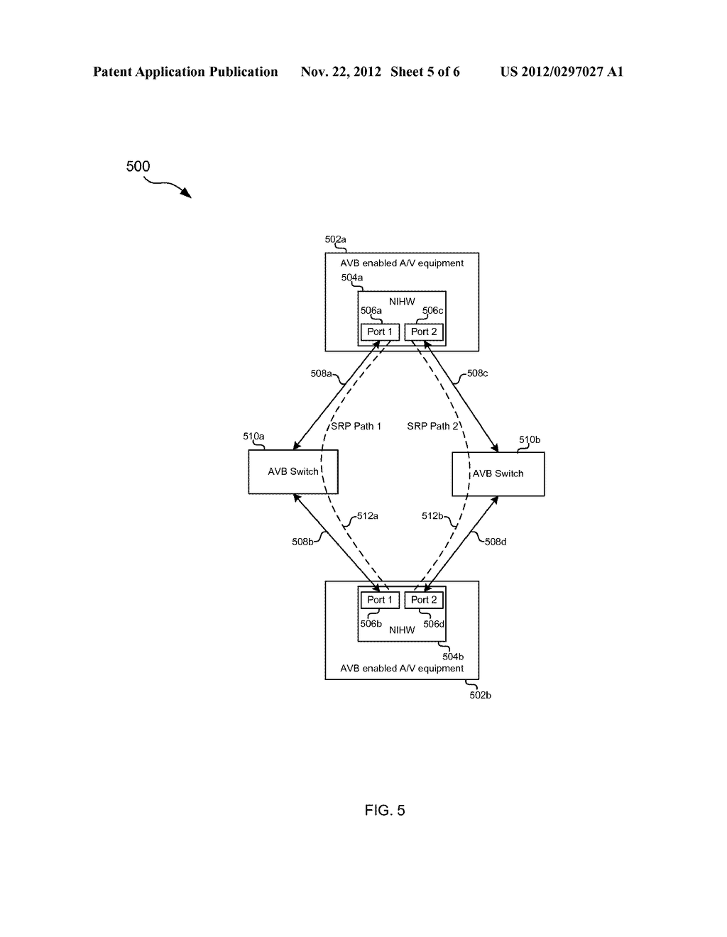 REDUNDANCY FOR STREAMING DATA IN AUDIO VIDEO BRIDGING NETWORKS - diagram, schematic, and image 06