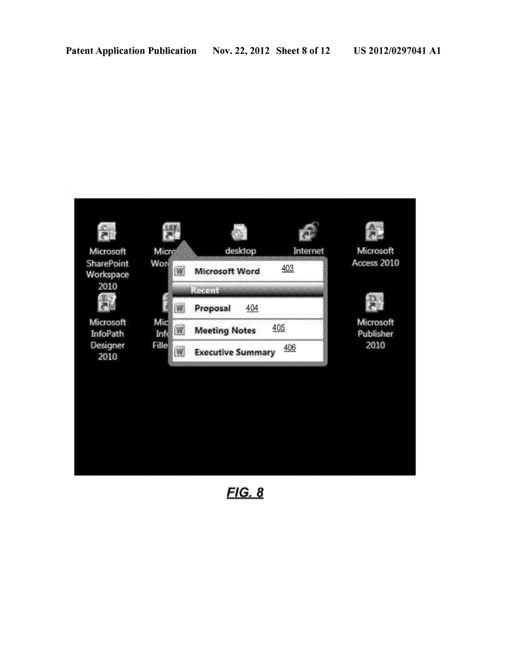 Shell Integration on a Mobile Device for an Application Executing Remotely     on a Server - diagram, schematic, and image 09