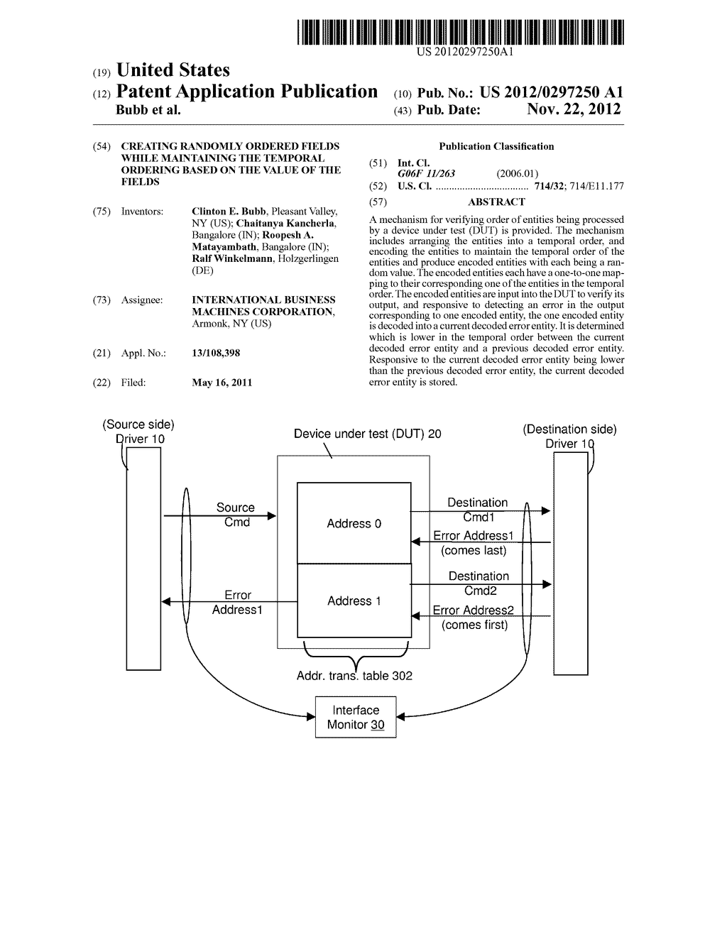 CREATING RANDOMLY ORDERED FIELDS WHILE MAINTAINING THE TEMPORAL ORDERING     BASED ON THE VALUE OF THE FIELDS - diagram, schematic, and image 01