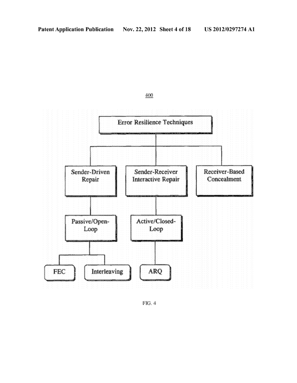 ADAPTIVE ERROR RESILIENCE FOR STREAMING VIDEO TRANSMISSION OVER A NETWORK - diagram, schematic, and image 05