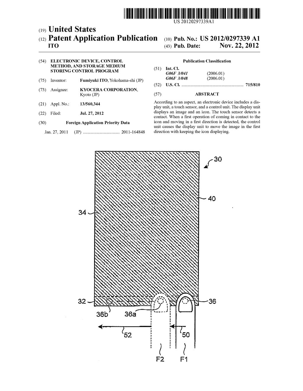 ELECTRONIC DEVICE, CONTROL METHOD, AND STORAGE MEDIUM STORING CONTROL     PROGRAM - diagram, schematic, and image 01