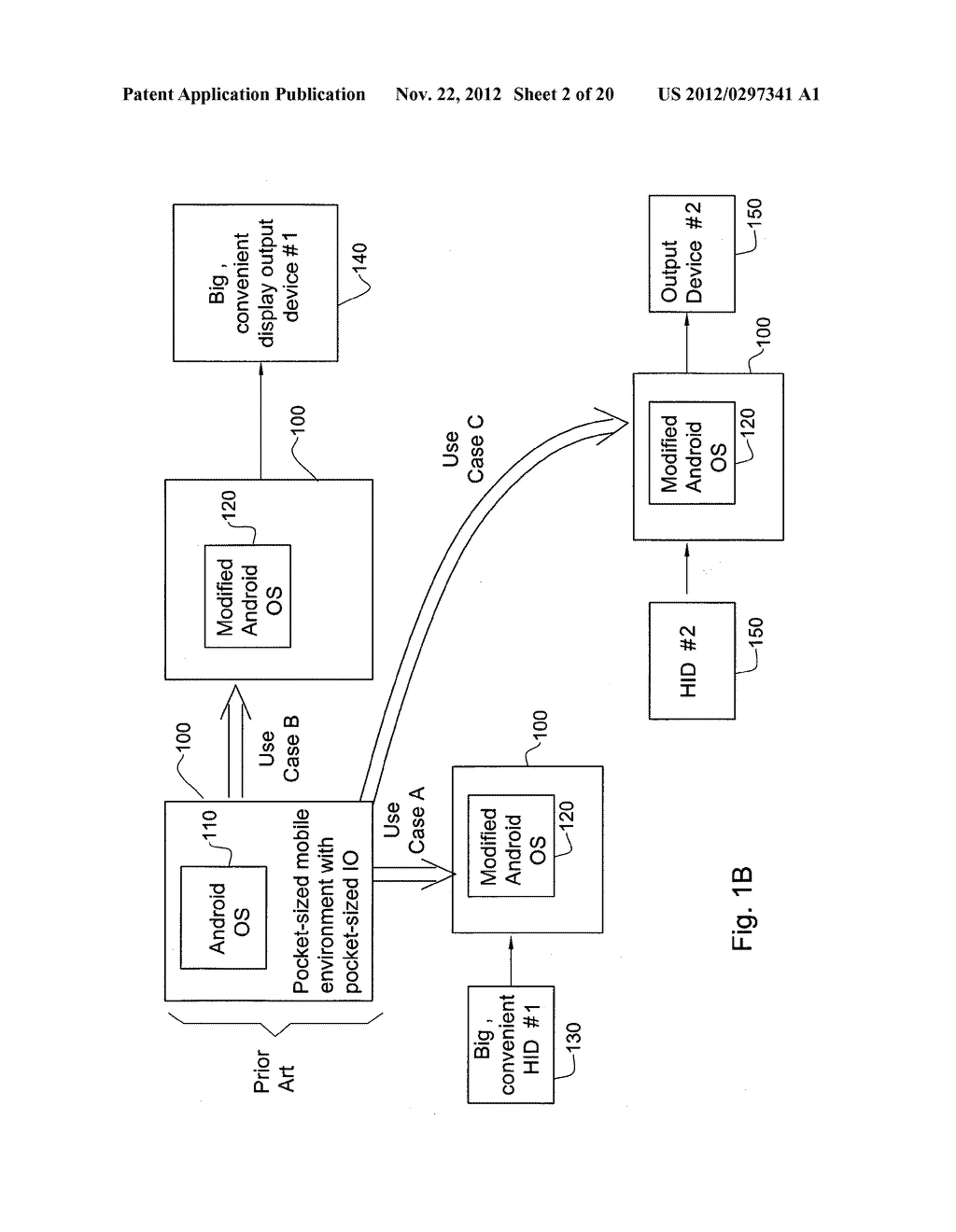 Modified Operating Systems Allowing Mobile Devices To Accommodate IO     Devices More Convenient Than Their Own Inherent IO Devices And Methods     For Generating Such Systems - diagram, schematic, and image 03