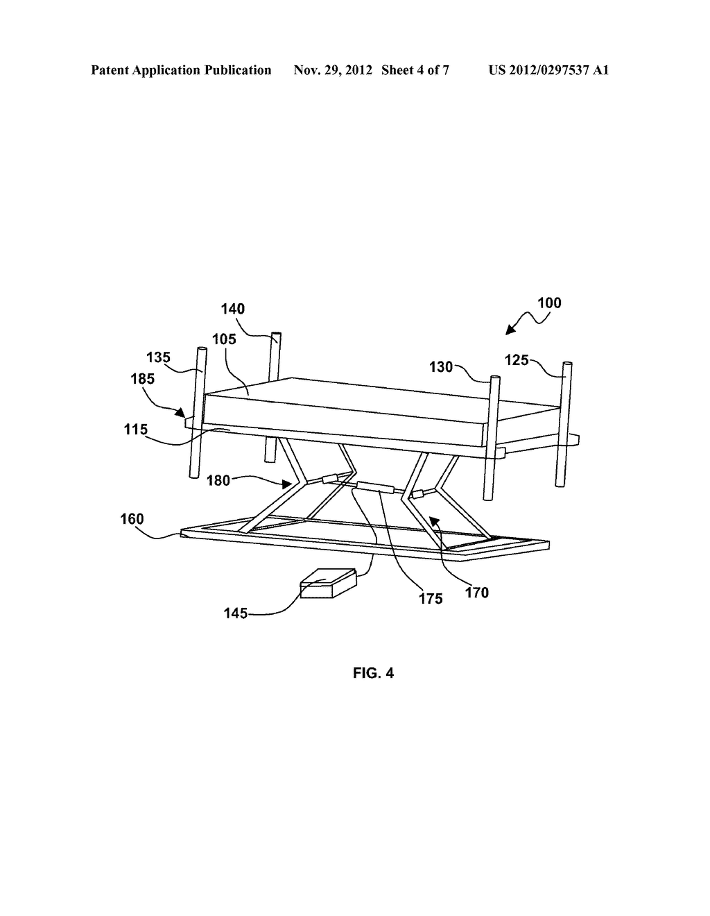 CRIB WITH ADJUSTABLE HEIGHT MATTRESS - diagram, schematic, and image 05