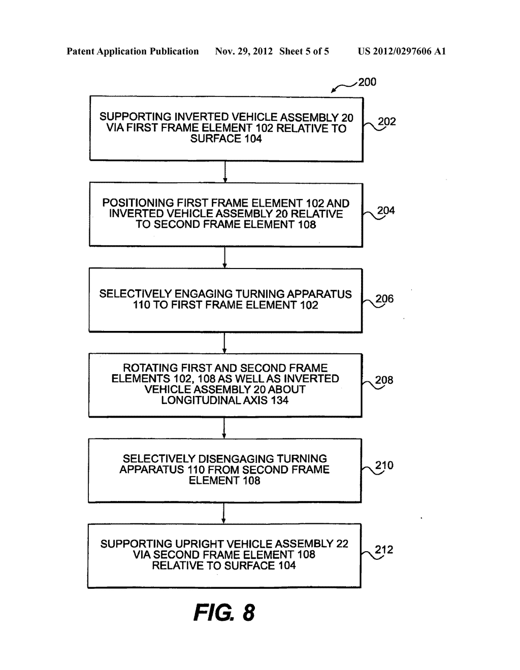 METHOD AND APPARATUS FOR INVERTING A VEHICLE ASSEMBLY - diagram, schematic, and image 06