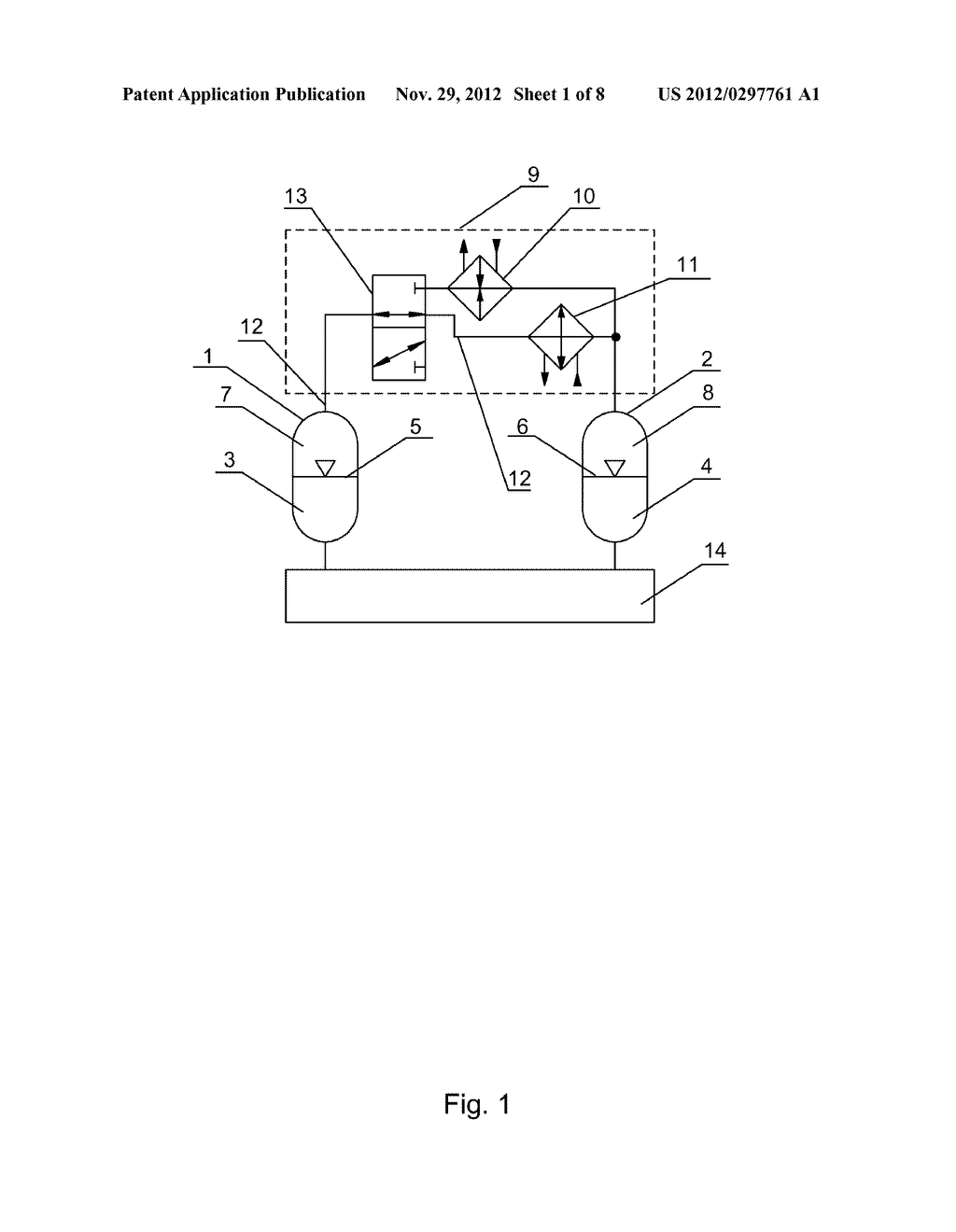 Method of conversion of heat into fluid power and device for its     implementation - diagram, schematic, and image 02