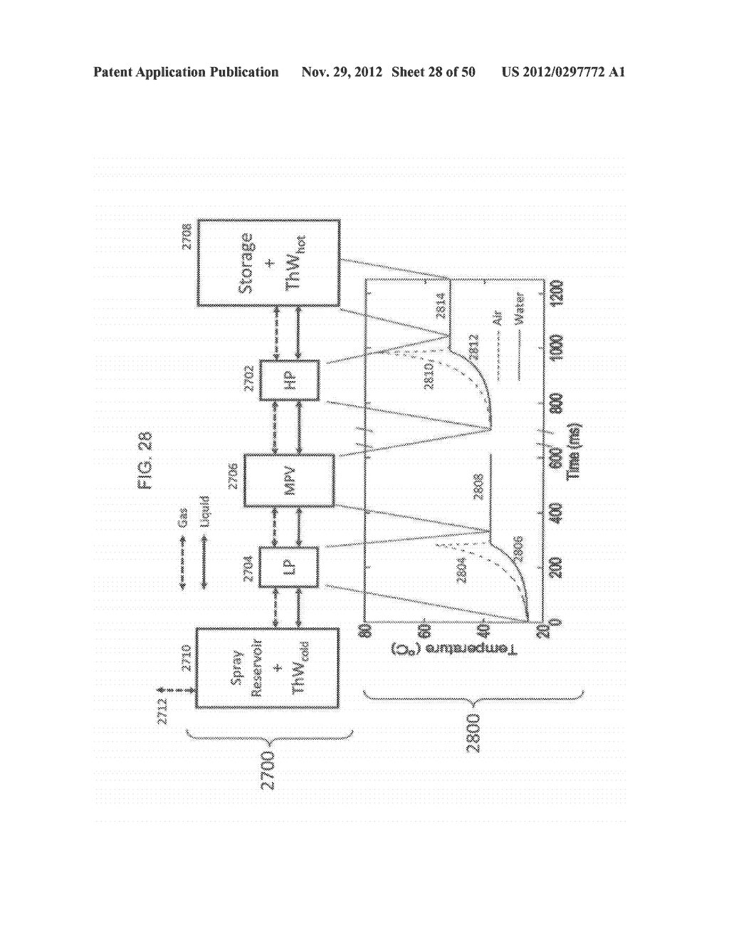 SYSTEMS AND METHODS FOR EFFICIENT TWO-PHASE HEAT TRANSFER IN     COMPRESSED-AIR ENERGY STORAGE SYSTEMS - diagram, schematic, and image 29