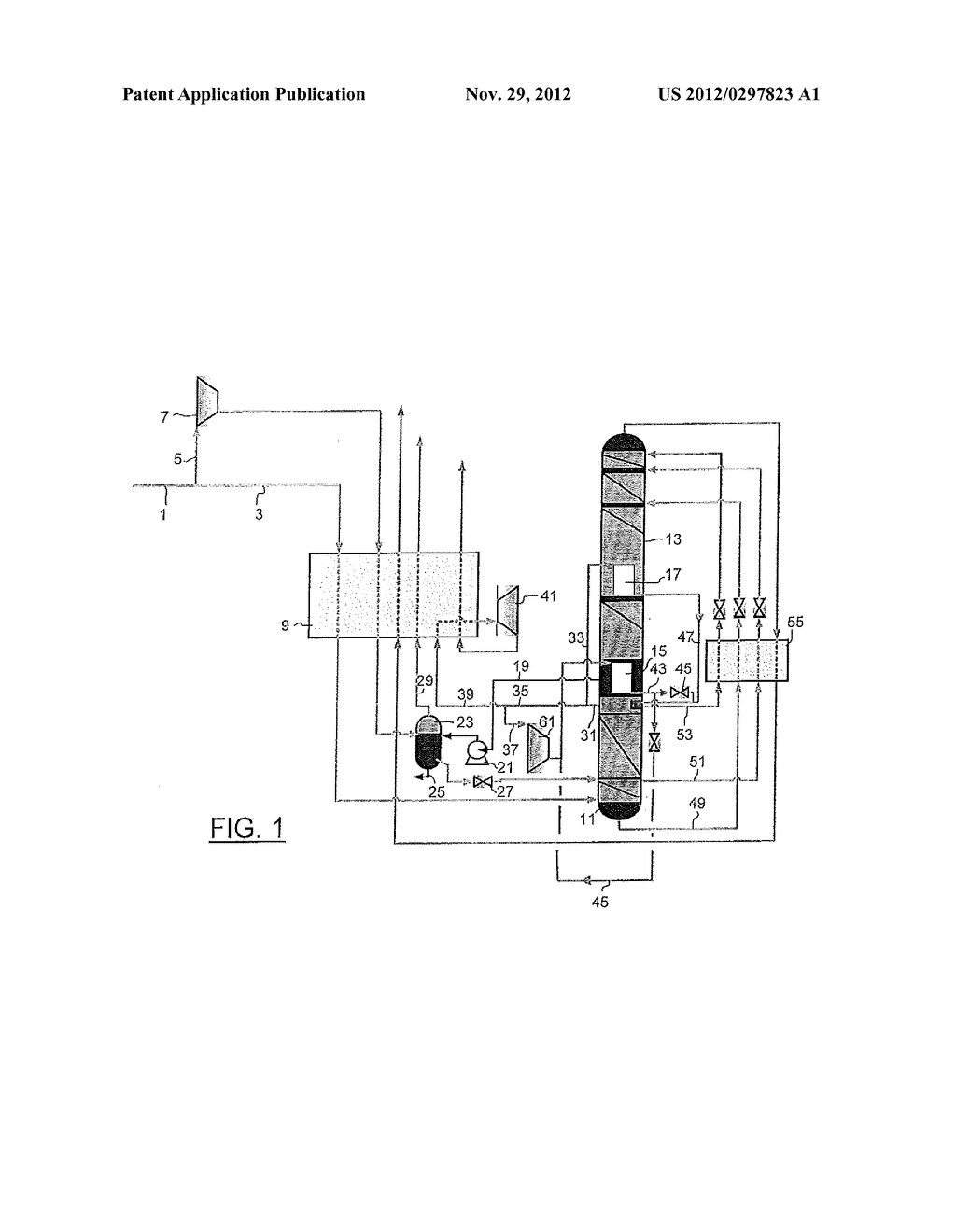 METHOD AND APPLIANCE FOR SEPARATING AIR BY CRYOGENIC DISTILLATION - diagram, schematic, and image 02