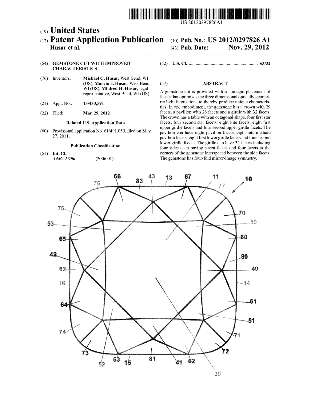 Gemstone Cut With Improved Characteristics - diagram, schematic, and image 01