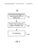 METHOD OF PREPARING A METALLIC TAPE FOR USE ON A JOINT diagram and image