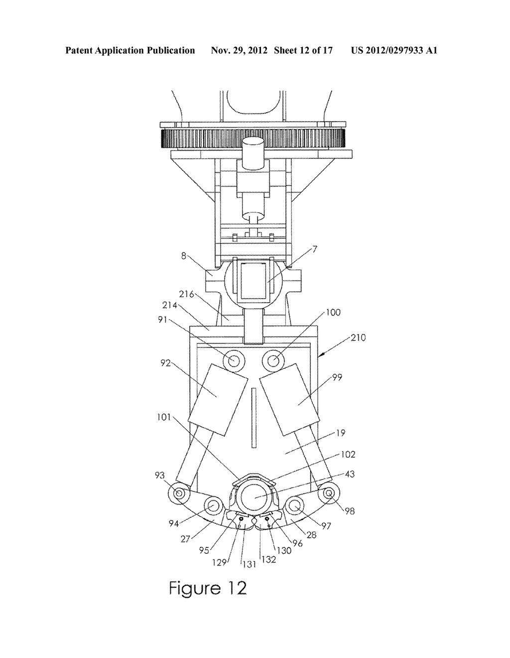 ATTACHMENT FOR MAKING UP OR BREAKING OUT PIPE - diagram, schematic, and image 13