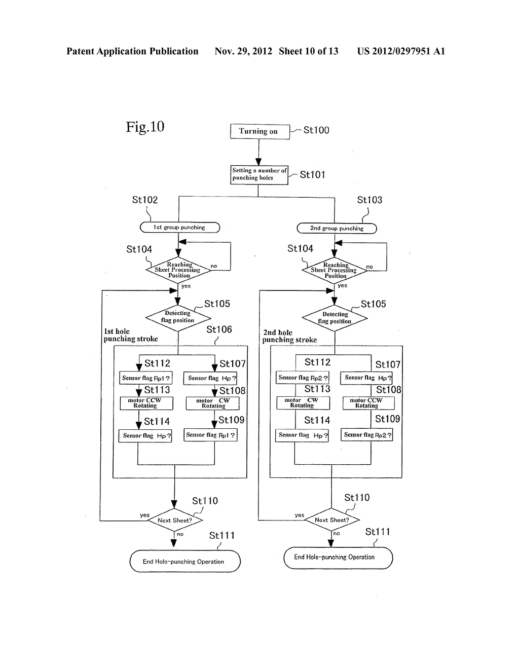 SHEET HOLE PUNCHING DEVICE - diagram, schematic, and image 11