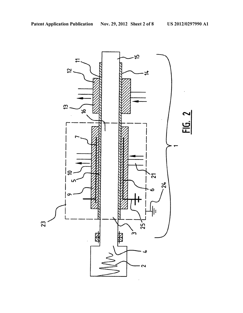 DEVICE FOR PASTEURIZING A MASS OF FOODSTUFF - diagram, schematic, and image 03