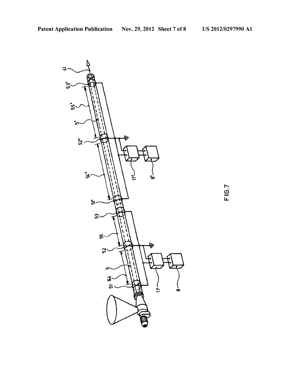 DEVICE FOR PASTEURIZING A MASS OF FOODSTUFF - diagram, schematic, and image 08