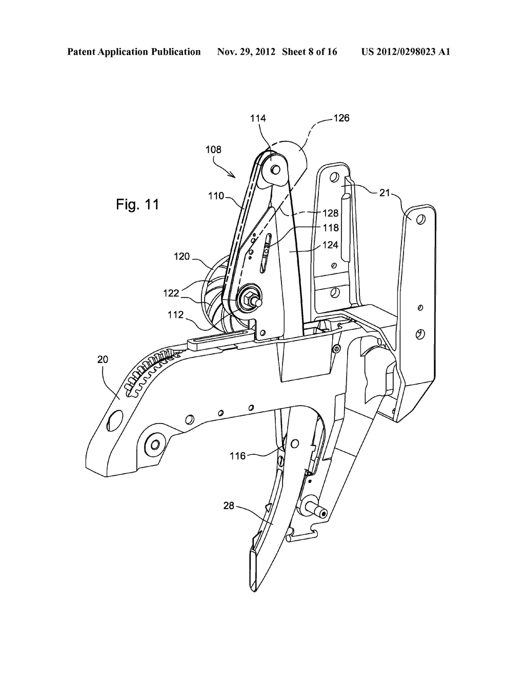 ROW UNIT FOR A SEEDING MACHINE - diagram, schematic, and image 09