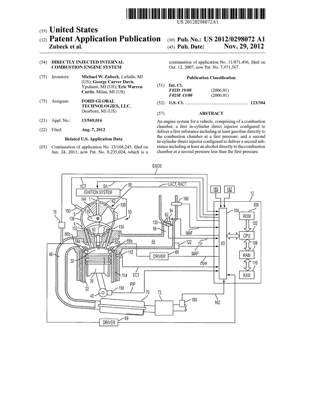 Directly Injected Internal Combustion Engine System - diagram, schematic, and image 01