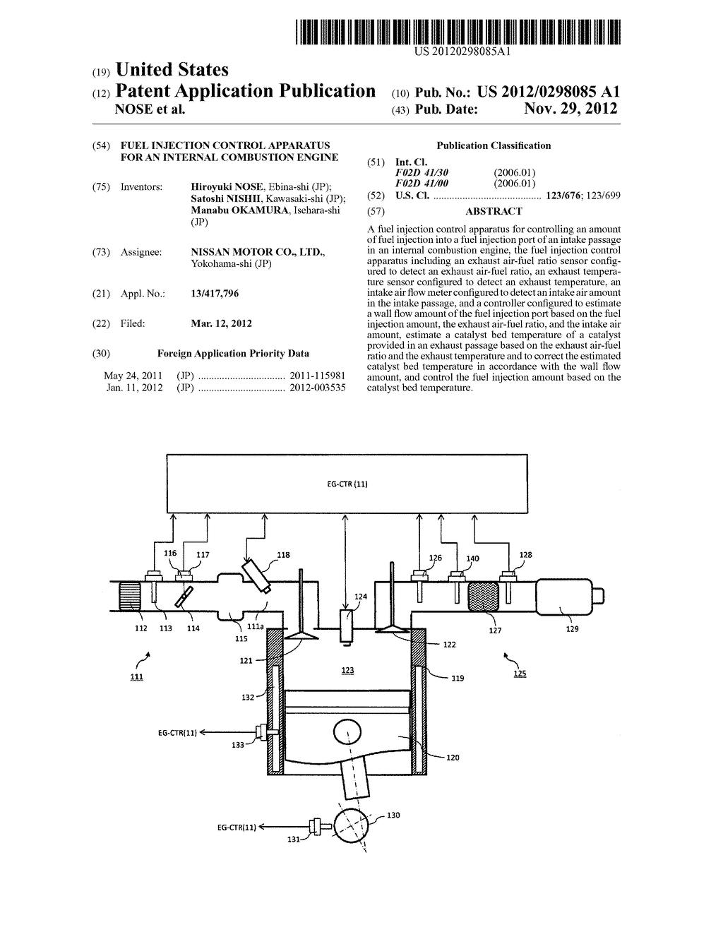 FUEL INJECTION CONTROL APPARATUS FOR AN INTERNAL COMBUSTION ENGINE - diagram, schematic, and image 01