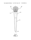 DUAL SIDED COSMETICS BRUSH AND METHODS FOR MAKING SAME diagram and image