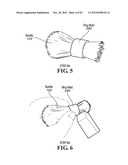 DUAL SIDED COSMETICS BRUSH AND METHODS FOR MAKING SAME diagram and image