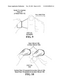 DUAL SIDED COSMETICS BRUSH AND METHODS FOR MAKING SAME diagram and image