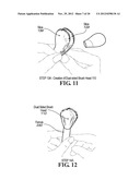 DUAL SIDED COSMETICS BRUSH AND METHODS FOR MAKING SAME diagram and image