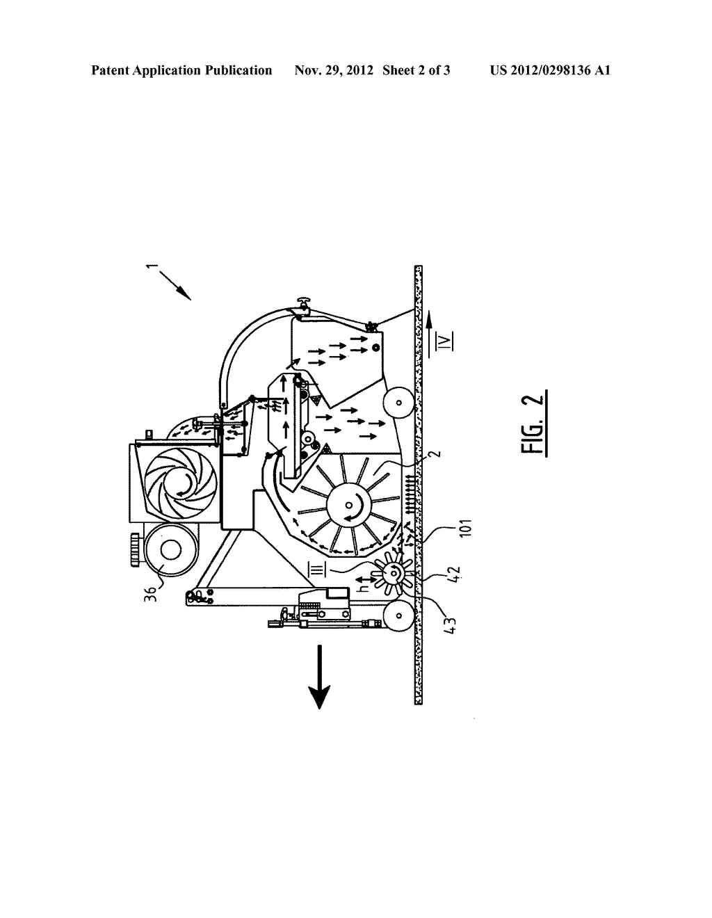 DEVICE AND METHOD FOR PROCESSING A GROUND SURFACE OF ARTIFICIAL TURF - diagram, schematic, and image 03