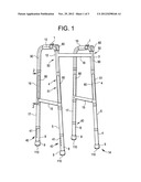 WALKER FOR USE ON STAIRS diagram and image