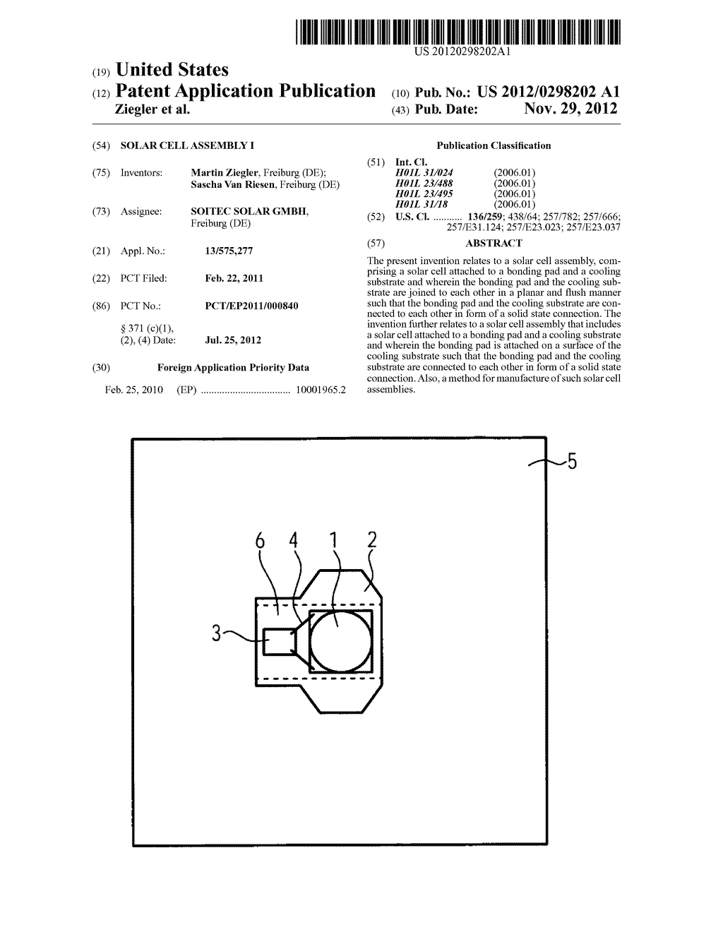 SOLAR CELL ASSEMBLY I - diagram, schematic, and image 01