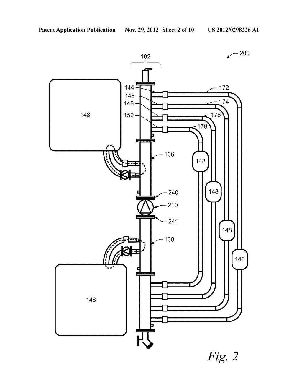 Modular Heating and/or Cooling System with a Vertical Manifold and Method     of Making Same - diagram, schematic, and image 03