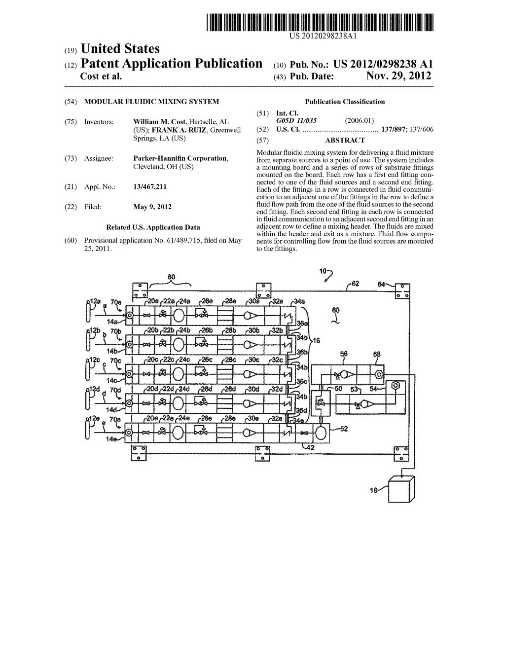 MODULAR FLUIDIC MIXING SYSTEM - diagram, schematic, and image 01