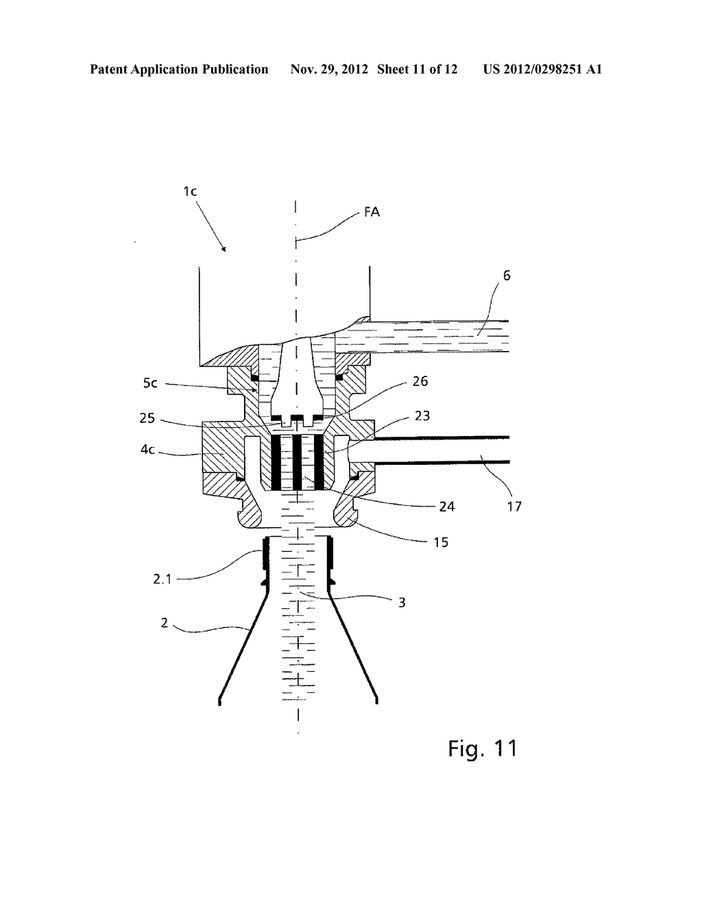 METHOD AND FILLING ELEMENT FOR FILLING CONTAINERS WITH A LIQUID FILLING     MATERIAL - diagram, schematic, and image 12