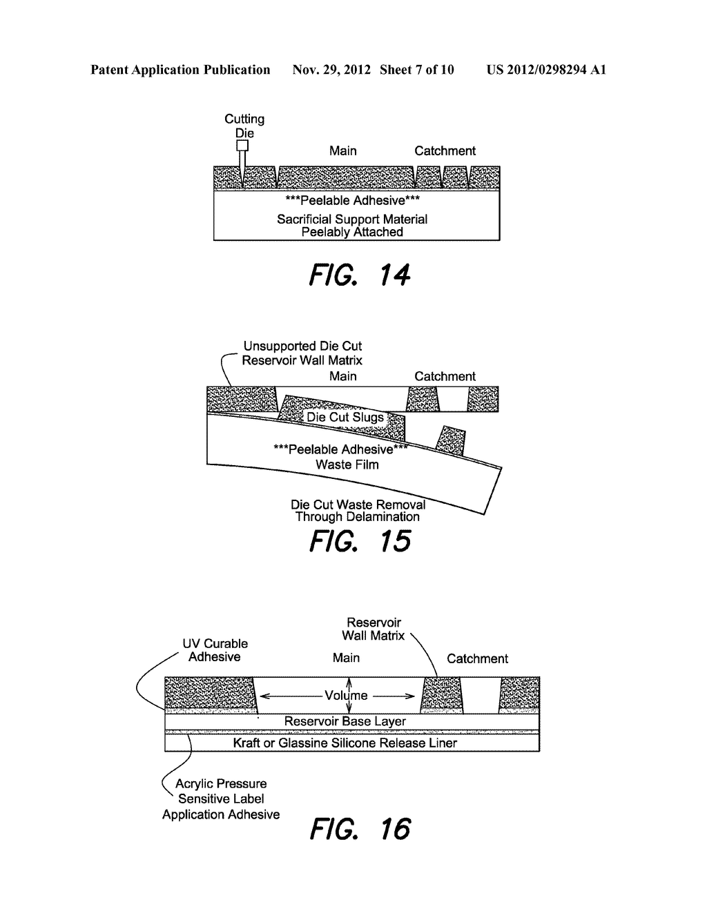 METHODS OF AND APPARATUS FOR MAKING A FLEXIBLE COMPOSITE HAVING RESERVOIRS     AND CAPILLARIES - diagram, schematic, and image 08