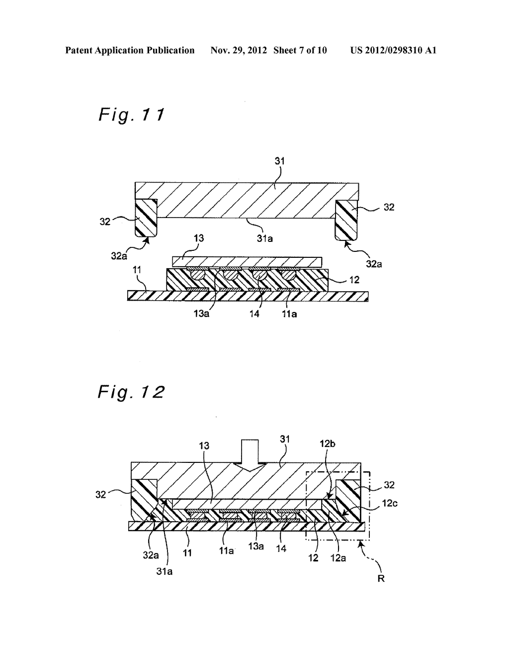 SEMICONDUCTOR DEVICE MOUNTED STRUCTURE AND ITS MANUFACTURING METHOD,     SEMICONDUCTOR DEVICE MOUNTING METHOD, AND PRESSING TOOL - diagram, schematic, and image 08