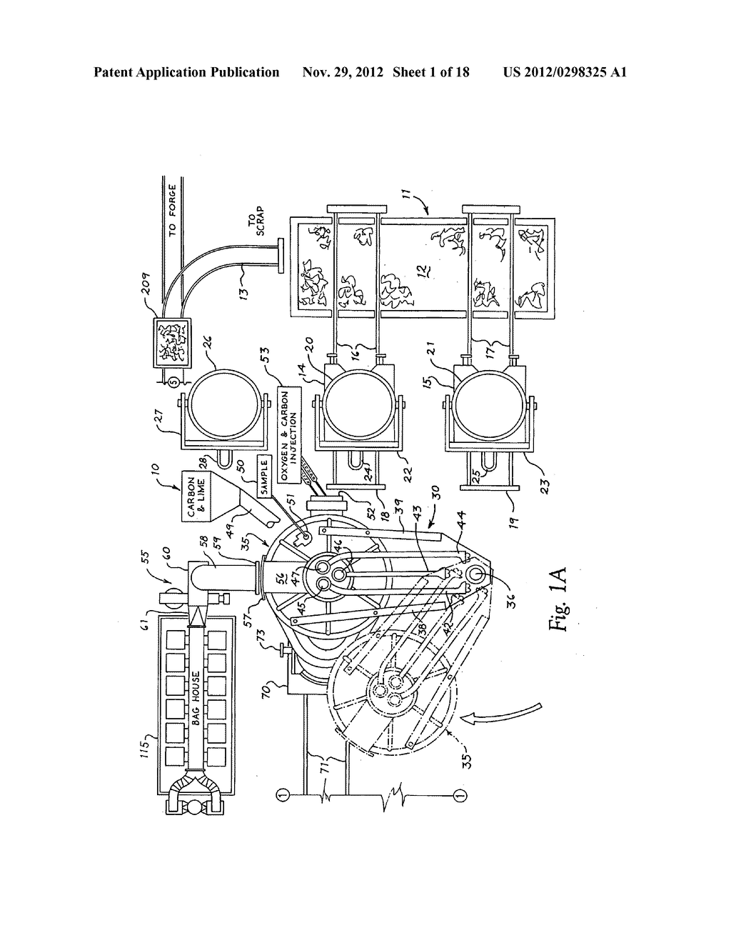 Flexible minimum energy utilization electric arc furnace system and     processes for making steel products - diagram, schematic, and image 02