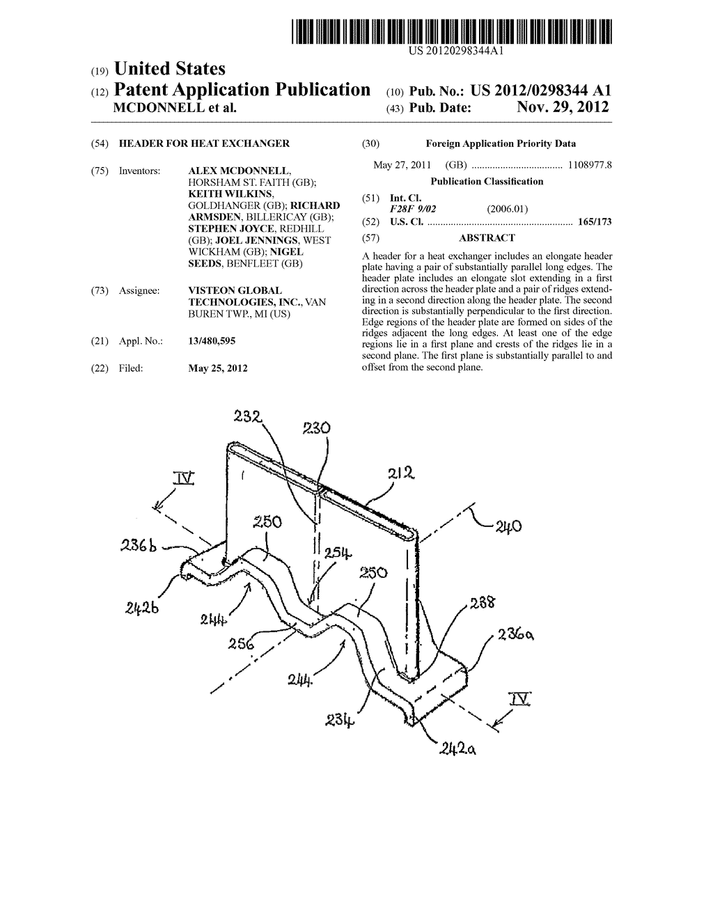 HEADER FOR HEAT EXCHANGER - diagram, schematic, and image 01