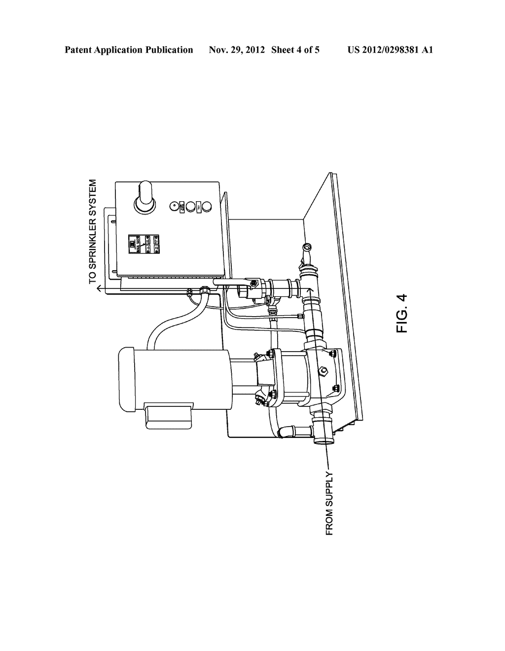 Self-testing and self-calibrating fire sprinkler system, method of     installation and method of use - diagram, schematic, and image 05