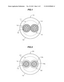 TWISTED PAIR WIRE AND TWISTED PAIR CABLE USING STRANDED CONDUCTORS HAVING     MOISTURE RESISTANCE diagram and image