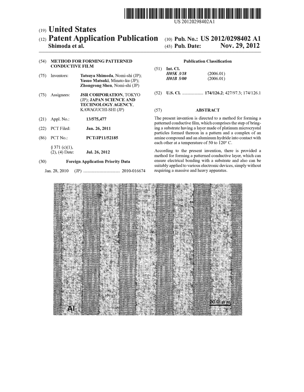 METHOD FOR FORMING PATTERNED CONDUCTIVE FILM - diagram, schematic, and image 01