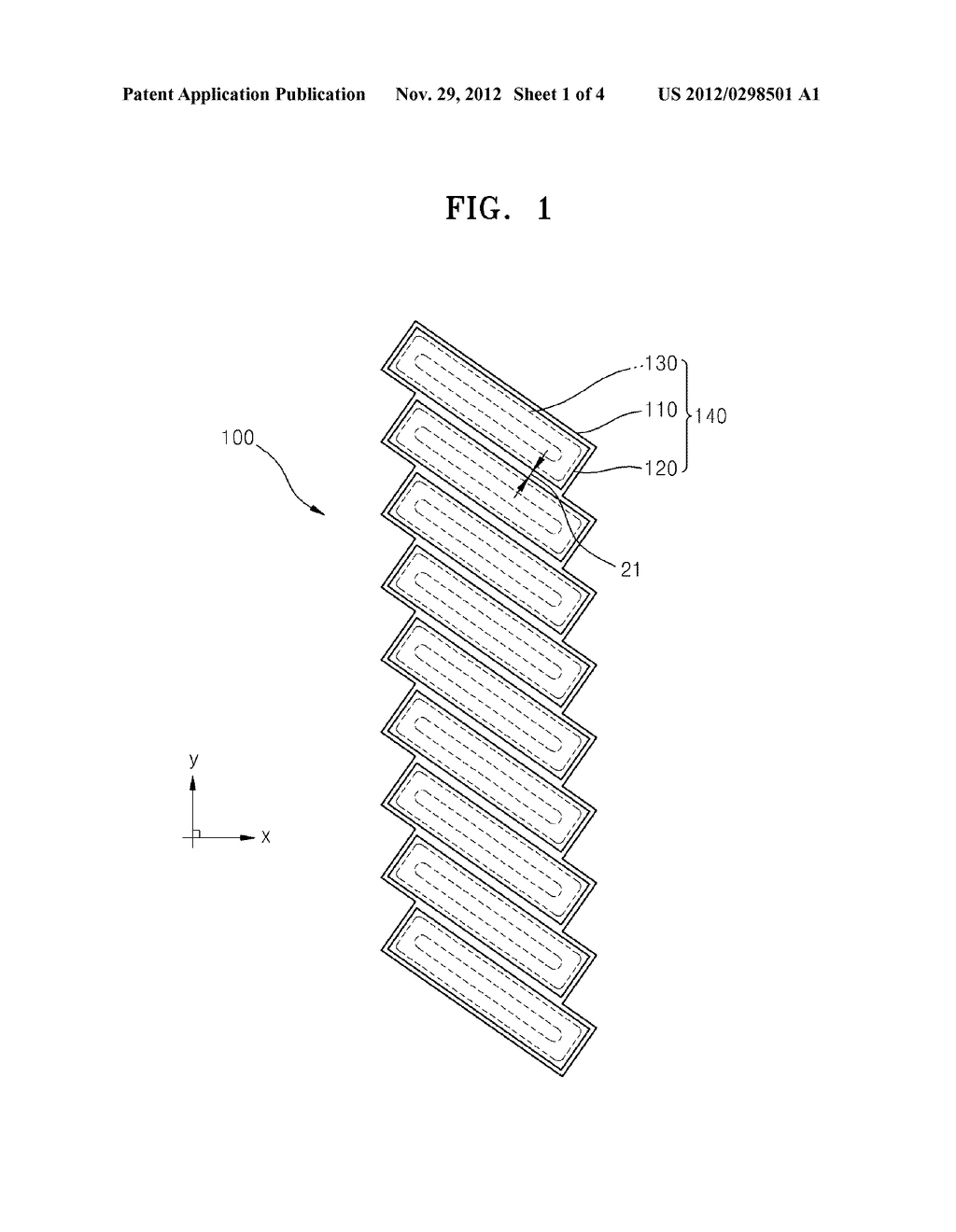 SEPARATED TARGET APPARATUS FOR SPUTTERING AND SPUTTERING METHOD USING THE     SAME - diagram, schematic, and image 02
