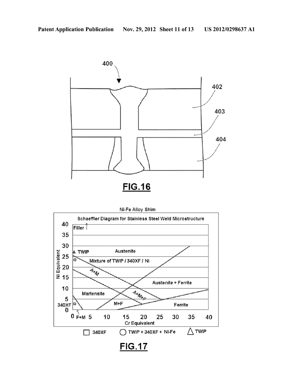 METHOD OF LASER WELDING TWIP STEEL TO LOW CARBON STEEL - diagram, schematic, and image 12