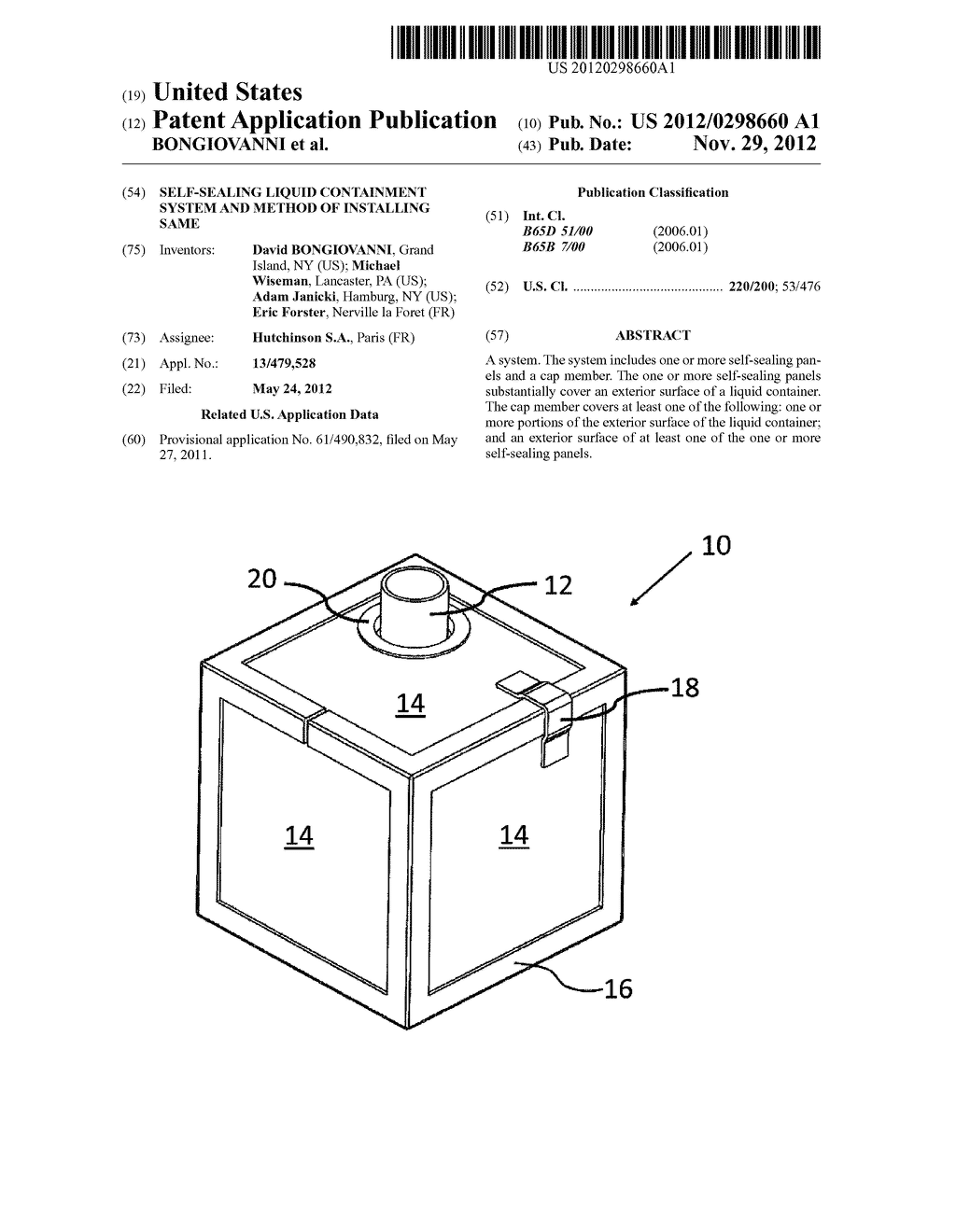 Self-Sealing Liquid Containment System and Method of Installing Same - diagram, schematic, and image 01