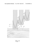 Fastener collation having a collation of frangible fastener alignment caps diagram and image