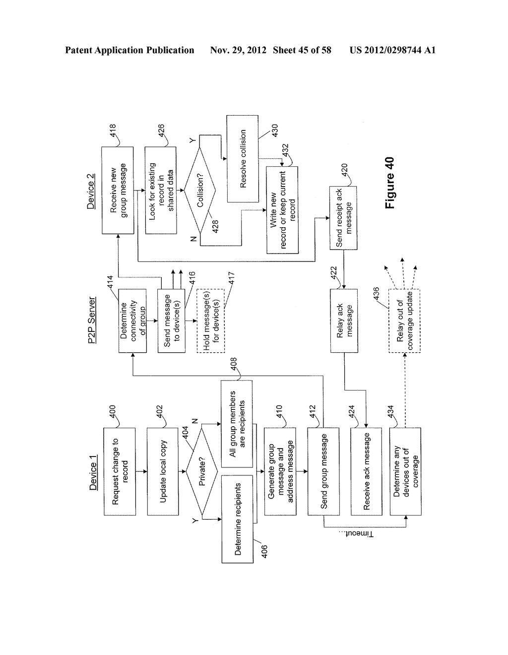 SYSTEM AND METHOD FOR MANAGING ITEMS IN A LIST SHARED BY A GROUP OF MOBILE     DEVICES - diagram, schematic, and image 46