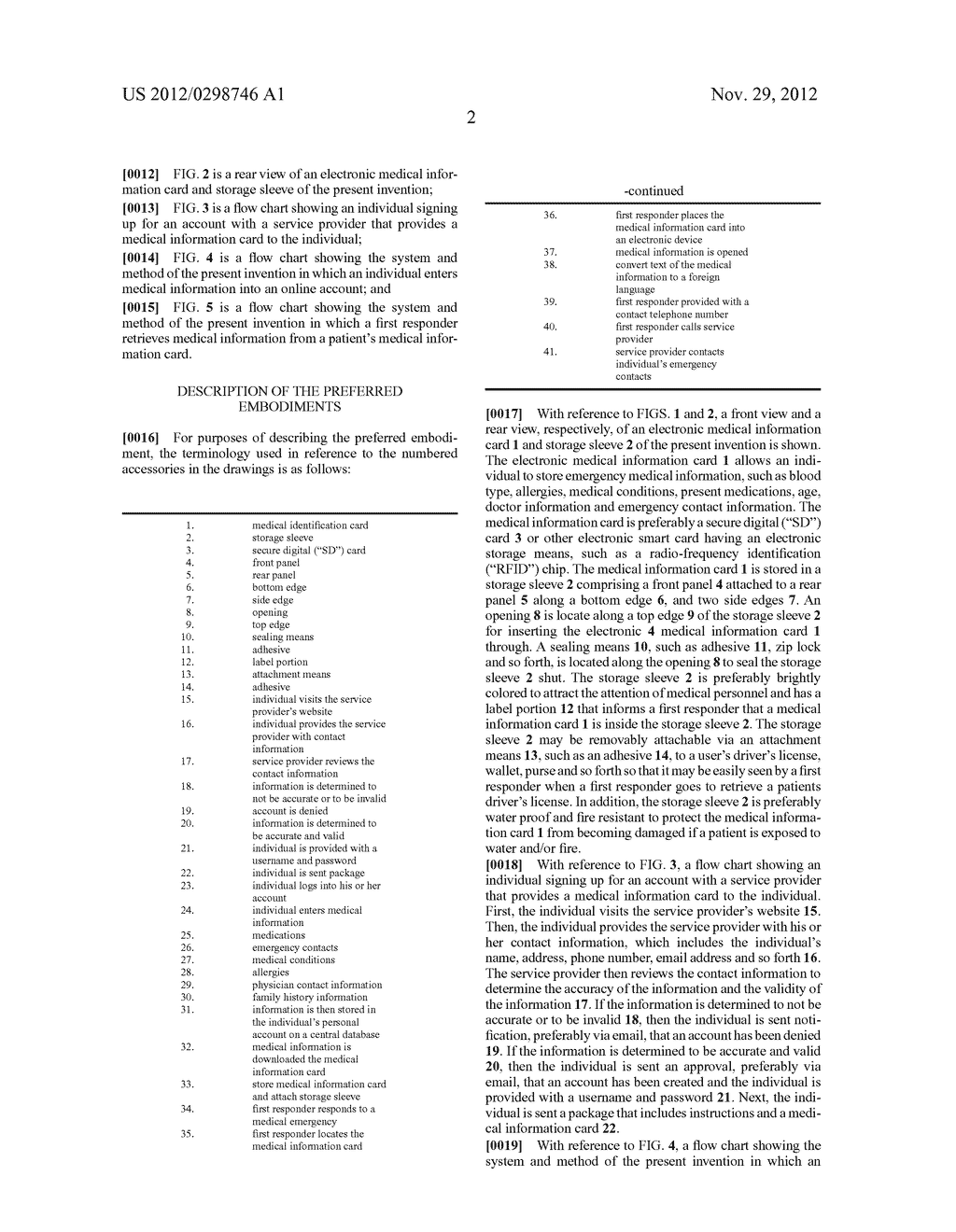 ELECTRONIC MEDICAL INFORMATION CARD AND SYSTEM AND METHOD OF USE - diagram, schematic, and image 06