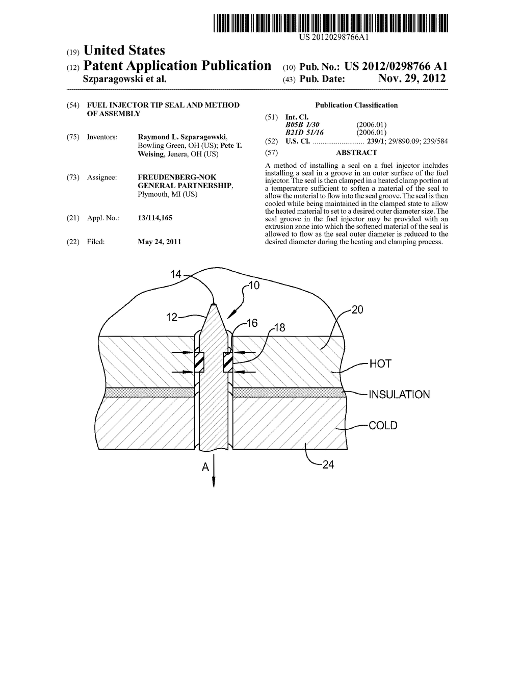 Fuel Injector Tip Seal And Method Of Assembly - diagram, schematic, and image 01