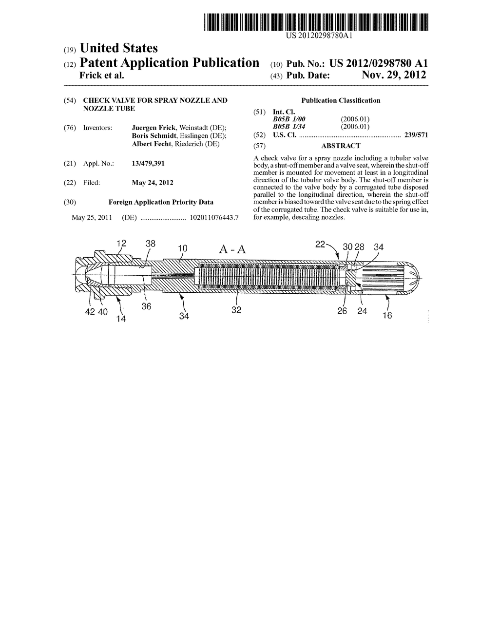 CHECK VALVE FOR SPRAY NOZZLE AND NOZZLE TUBE - diagram, schematic, and image 01