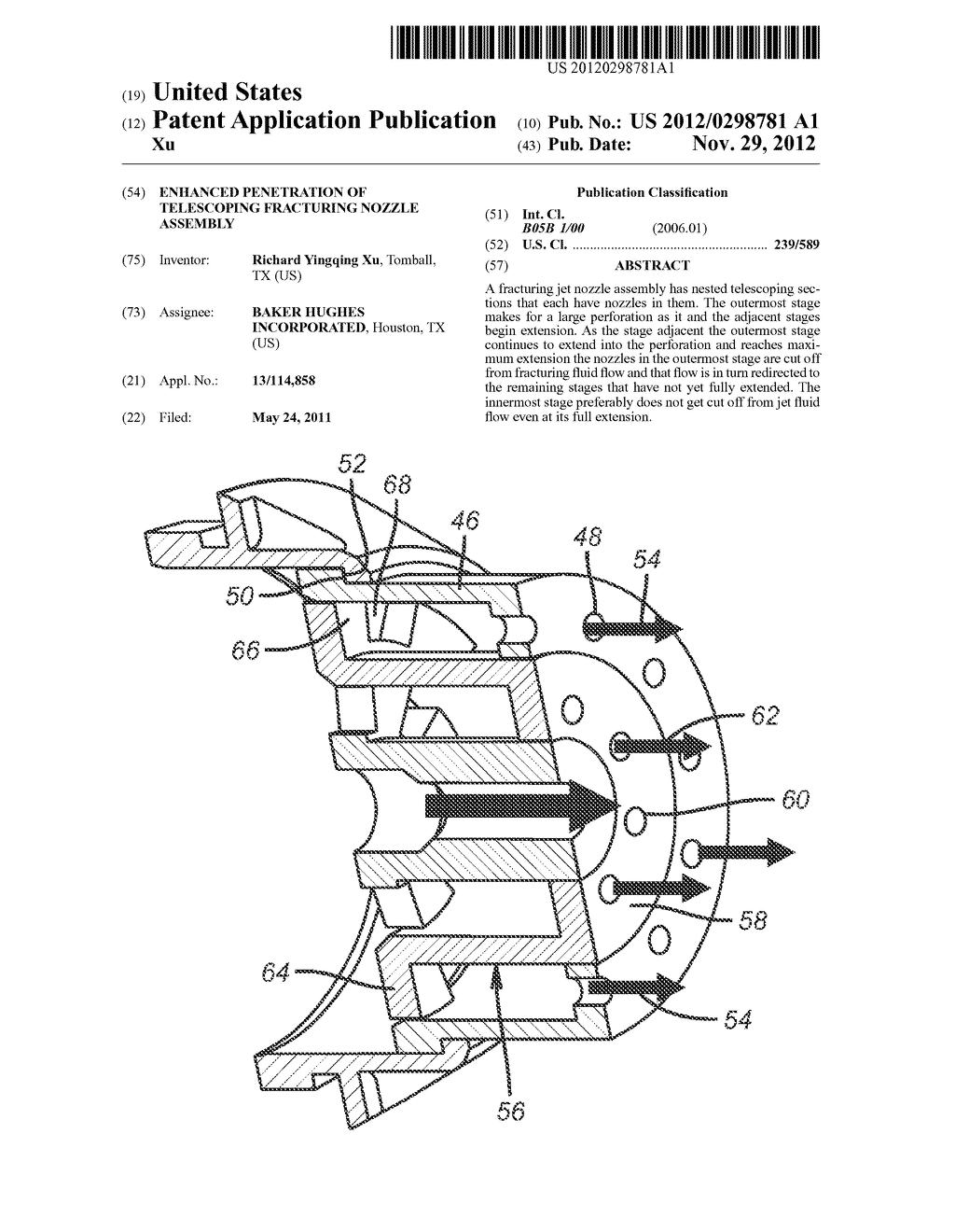 Enhanced Penetration of Telescoping Fracturing Nozzle Assembly - diagram, schematic, and image 01