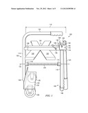 TRANSPORTER FOR CONTAINERS OF SPOOLED WIRE OR CABLE diagram and image